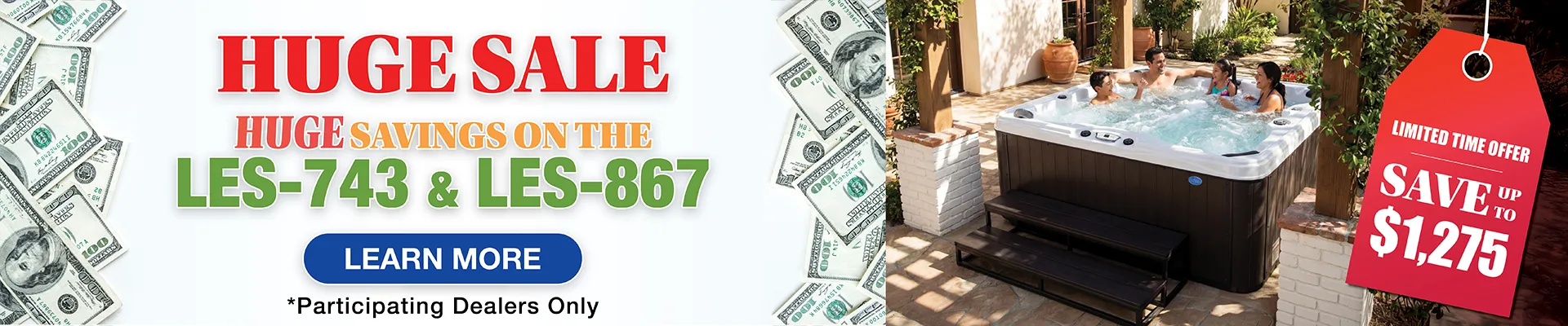 Calspas hot tub being used in a family setting - El Monte